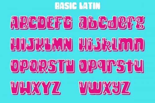 Cheeky Bite Display Font 8