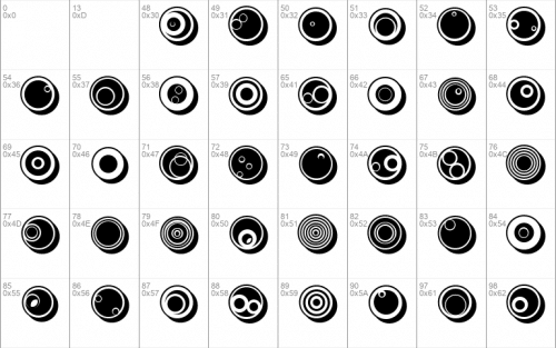 Circles Dingbats Font 2