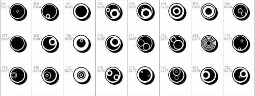 Circles Dingbats Font 3