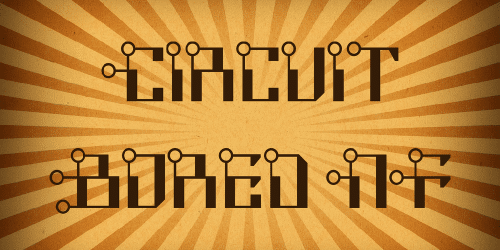 Circuit Bored NF Font 1
