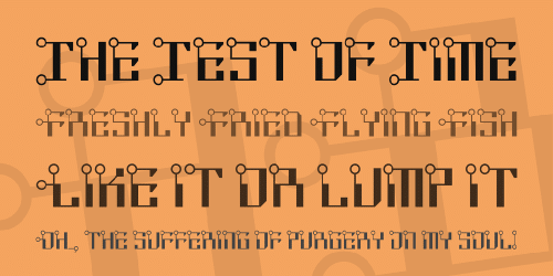 Circuit Bored NF Font 2