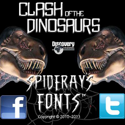 Clash Of The Dinosaurs Font 2
