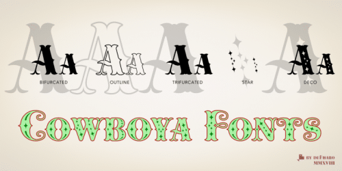 Cowboya Tuscan Font 2