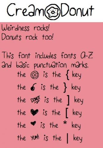 Cream Donut Font 1