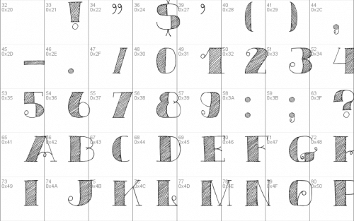 DK Carte Blanche Font 1