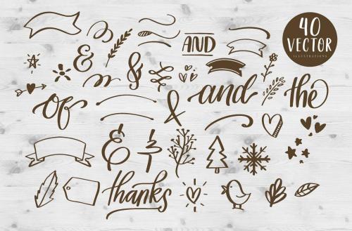 Delight Lettering Bundle Font 5