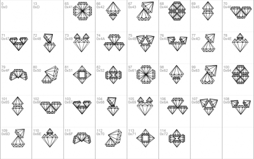 Diamond Block Font 1