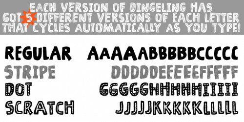 Dingeling Font 6