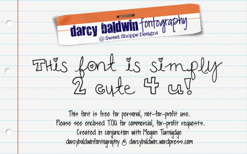 Djb 2 Cute 4 U Font 1