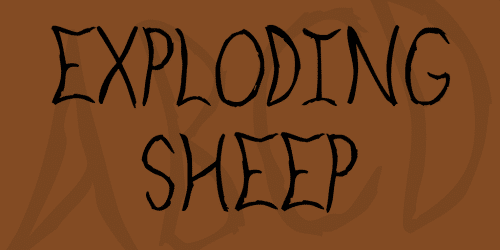 Exploding Sheep Font 1