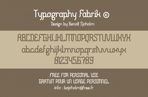 Fabrik Fancy Font 1