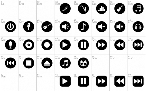 Font Bottons Music Font 2