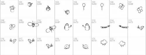 Gj-Garden Gnome Doodles Font 3