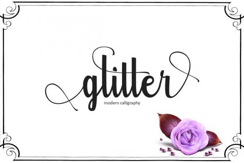 Glitter Modern Calligraphy Font 1