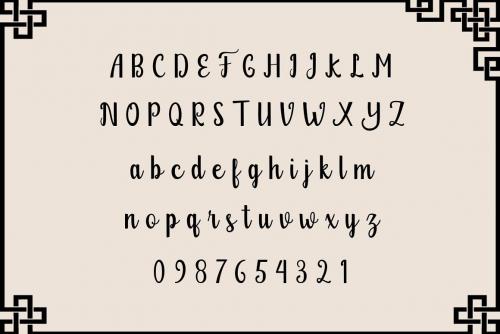 Glitter Modern Calligraphy Font 10