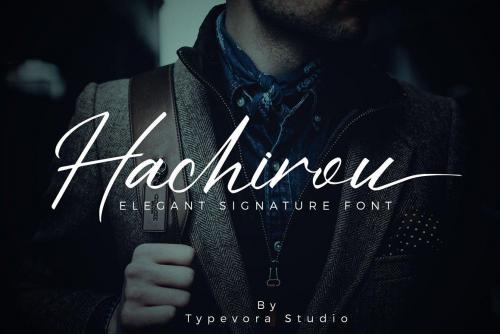Hachirou Signature Font 1