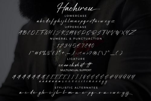 Hachirou Signature Font 7
