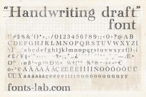 Handwriting Draft Font