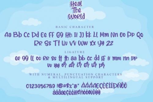 Heal The World Font 8
