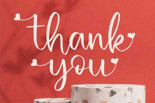 Hello December Calligraphy Font 16