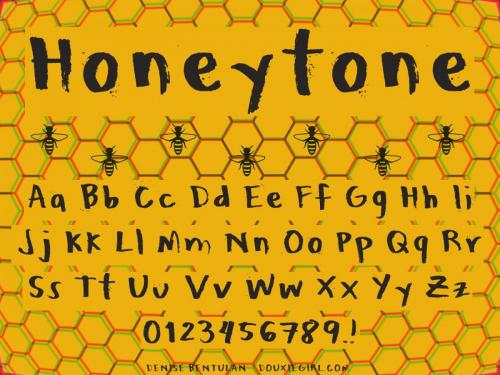 Honeytone Hollow Font 2
