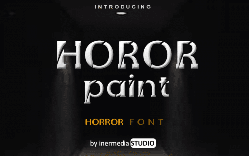 Horor Paint Font 1