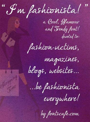 I'm fashionista! Font 2