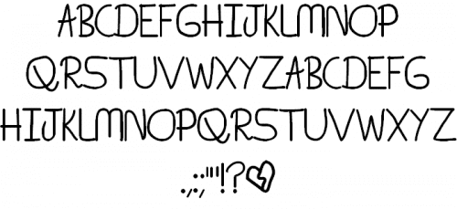 I Tried.. But Failed Font 2