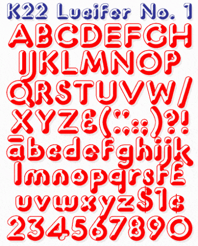K22 Lucifer No. 1 Font 1