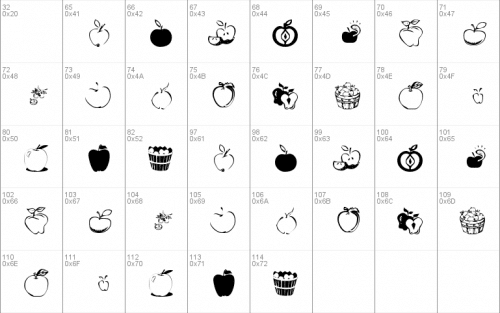 KR Apple A Day Font 2