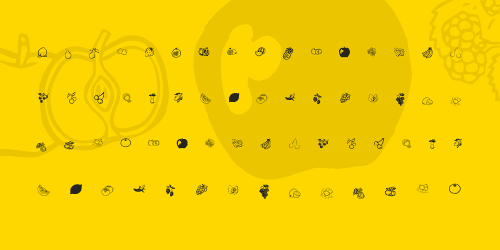 KR Fruitsy Font 1