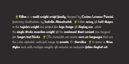 Kitten Monoline Font 2