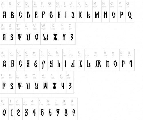 Kremlin Orthodox Church Font 2