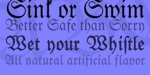 Leipzig Fraktur Font Family 3