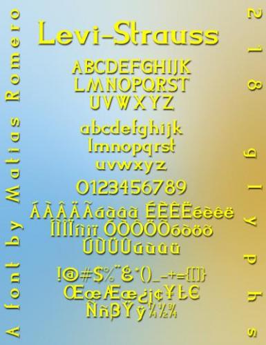 Levi-Strauss Font 1