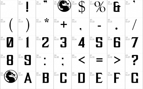 MKX Title Font 1
