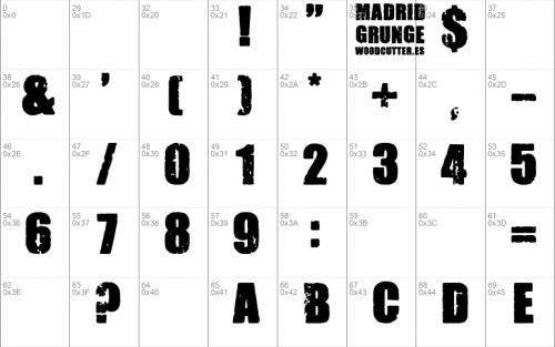 Madrid Grunge Font 2