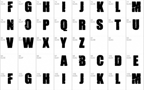 Madrid Grunge Font 3