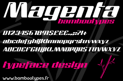Magenta BBT Font 1