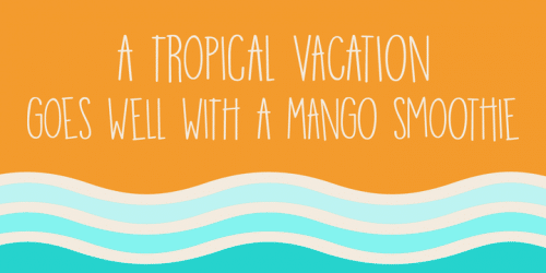 Mango Smoothie Font 2