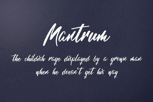 Mantrum Urban Script Font 3