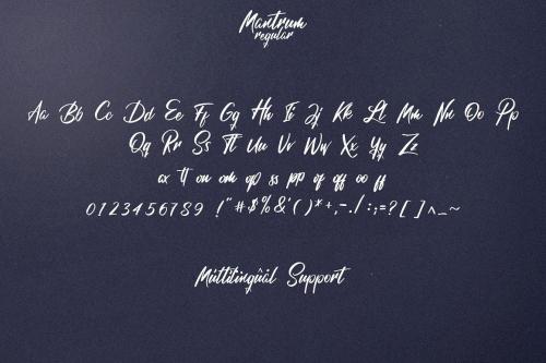 Mantrum Urban Script Font 8