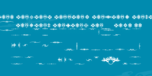 Marquis De Sade Ornaments Font 1