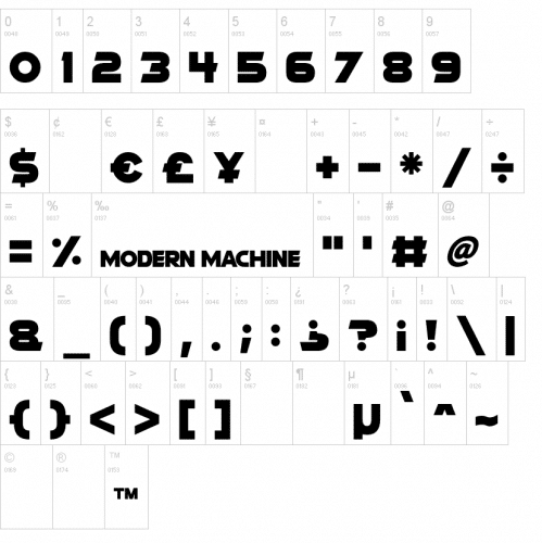Modern Machine Font 3