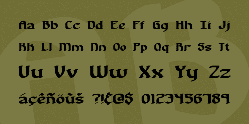 Nostalgia BRK Font 4