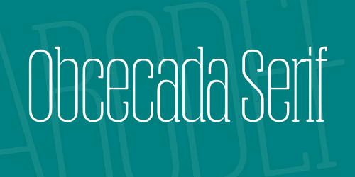 Obcecada Serif Font 1
