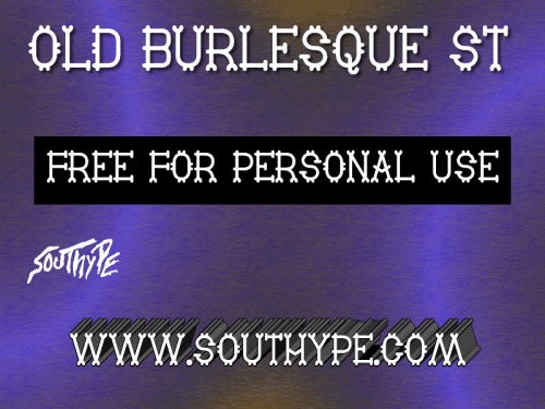 Old Burlesque St Font 1