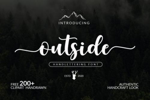 Outside Handlettering Font 1