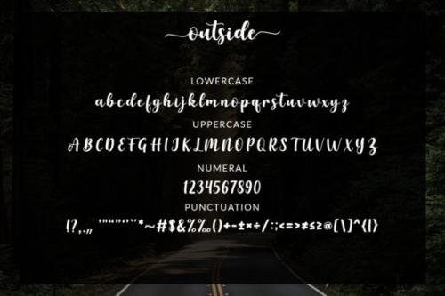 Outside Handlettering Font 3