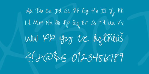 Over The Rainbow Font 3